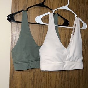 Two sports bras